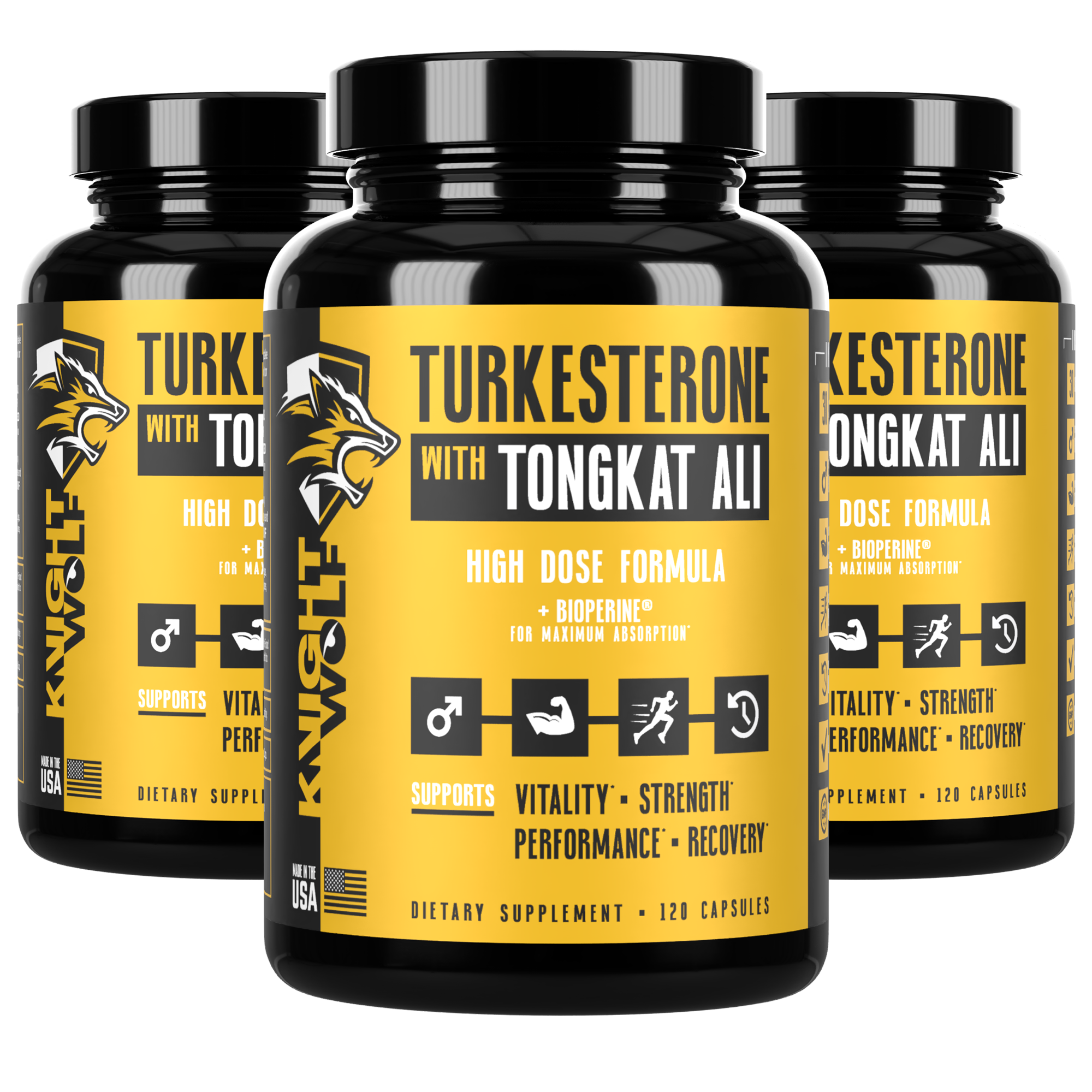 3 Bottles of Turkesterone with Tongkat Ali