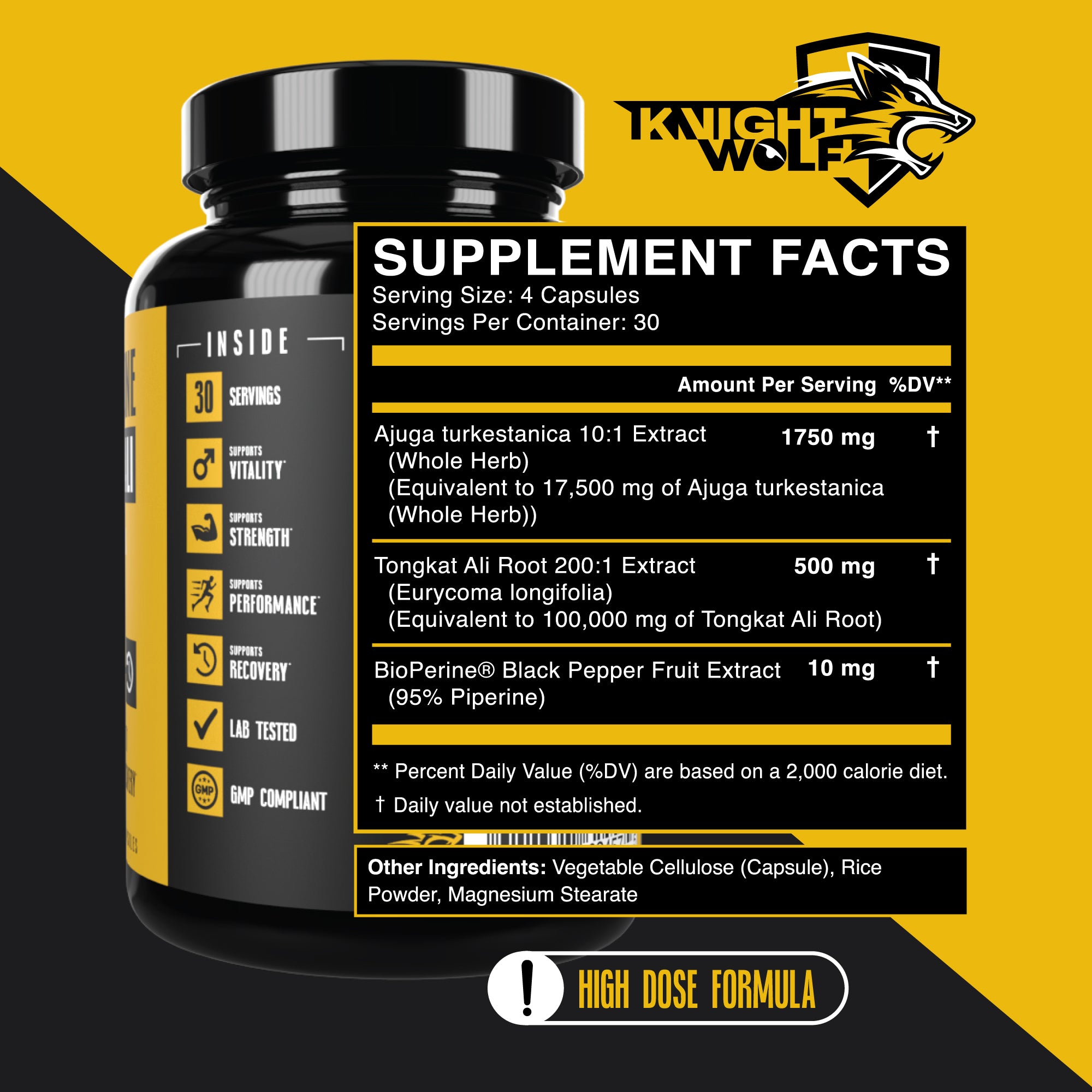 3 Bottles of Turkesterone with Tongkat Ali